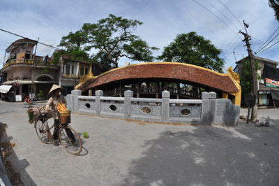 Special tile bridge architecture in northern Nam Dinh province